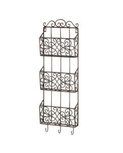 VINTAGE CHARM TRIPLE WALL RACK